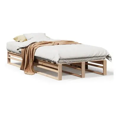 vidaXL Bed Frame Home Bedstead Bed Base 75x190 cm Small Single Solid Wood Pine