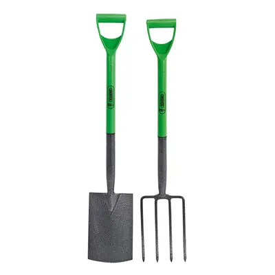 Carbon Steel Garden Fork and Spade Set