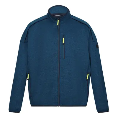 (3XL, Moroccan Blue/Navy Marl) Regatta Mens Kassam Marl Full Zip Fleece Jacket