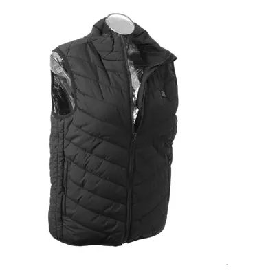 (2XL) USB Electric Heated Vest Short Sleeve Jacket Warm Body Warmer Pad Winter Thermal