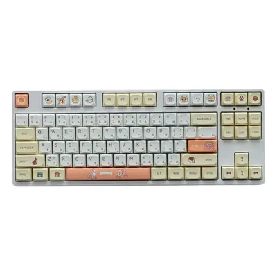 (Japanese) Keys Keycap Set English/Japanese QX Profile PBT Sublimation Custom Keycaps for Mechan