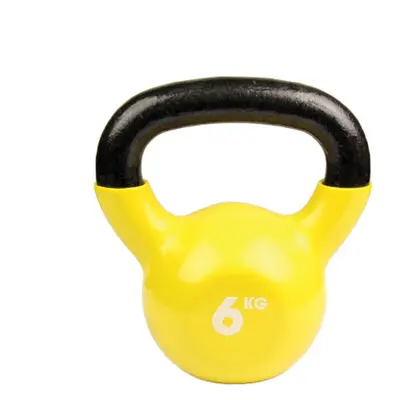 Fitness Mad Training Gym Training Home Kettlebell Weight Yellow - 6kg