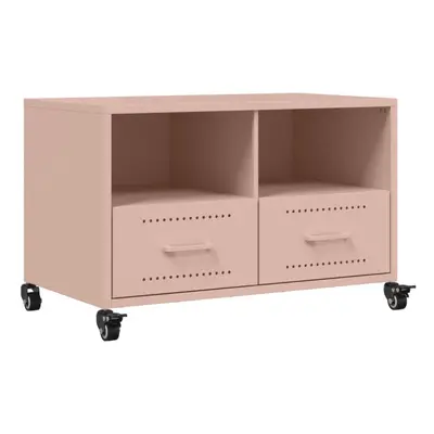 vidaXL TV Cabinet TV Stand TV Unit Entertainment Centre Pink Cold-rolled Steel