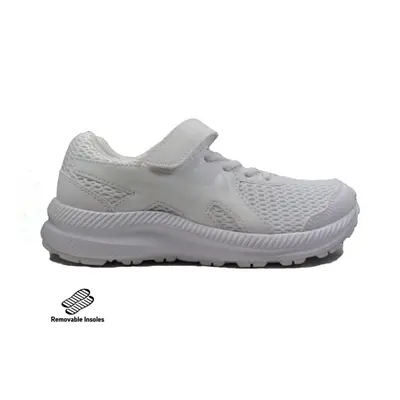 CONTEND PS | White | Childrens Running Trainers