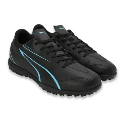 (11 UK Child, Black/Luminous Blue) Puma Boys Vitoria TT Football Boots