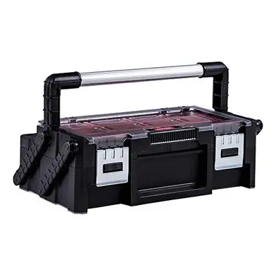 Keter Master Pro Series Cantilever Toolbox Inch Plastic Red/Silver