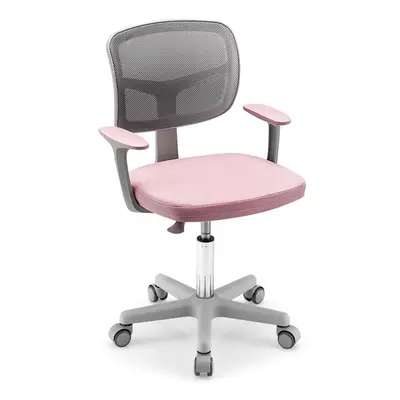 Kids Studying Chair of 3-10r with Armrests & Height Adjustable Pink