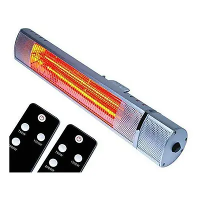 MYLEK 2kW Electric Patio Heater IP65 Wall Mountable Remote Control