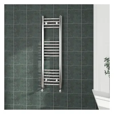 (1000x300mm, Chrome) NRG Curved Central Heating Towel Rail Bathroom Heated Rad Radiators Ladder 