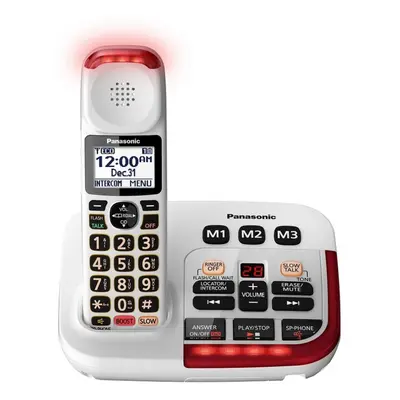 Amplified Cordless with Answering in White