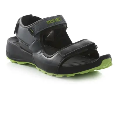 (9.5 UK, Black/Lime) Regatta Mens Samaris Sandals