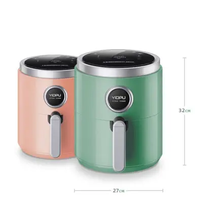 (Green) Smart Air Fryer 1350W 5L Oil-Free Healthy Household Intelligent Automatic French Fries M