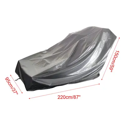 (Grey) 210D Oxford Cloth Bike Protective Cover Waterproof Dustproof Treadmill Machine Cover