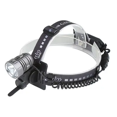 (Grey) 1200lm LED Headlamp USB Rechargeable Mode Super Bright Flashlight Bike Headlight Camping 