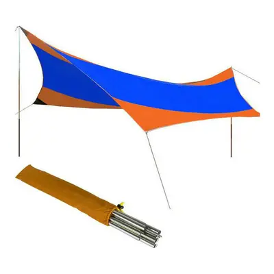 (Orange) People Anti UV Sun Shelter Set Beach Tent Waterproof Umbrella Awnings Tent Outdoor Camp