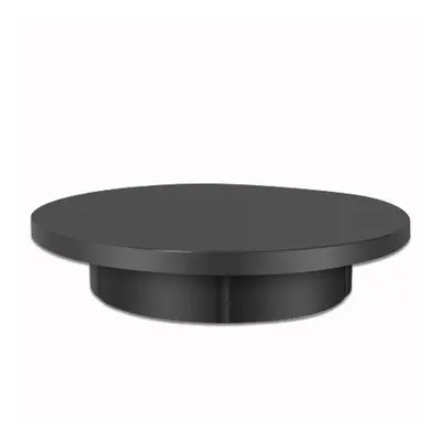 (Black Euro) 42cm Diameter Electric Display Stand Intelligent Remote Control Rotating Table Live