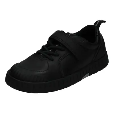 (Black, UK Child) Boys Clarks School Shoes Apollo Step - G Fit