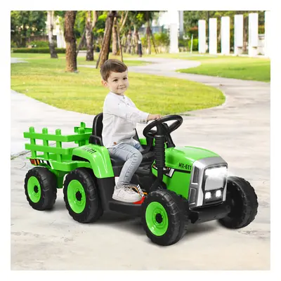 Kids Ride on Tractor 12V Electric Toy Car w/Light & Music Detachable