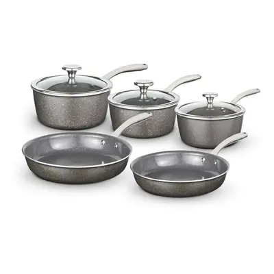 Tower Cerastone Pro Piece Cookware Set, Non-Stick Coating & Riveted Steel Handles, 18/20/22cm Sa