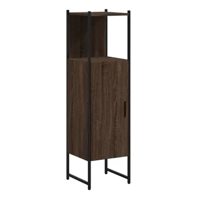 vidaXL Bathroom Cabinet Vanity Unit Storage Cupboard Brown Oak Engineered Wood