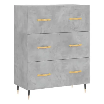 vidaXL Sideboard Storage Side Cabinet Cupboard Concrete Grey Engineered Wood