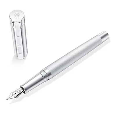 Premium Initium Metallum Fountain Pen, M, 9PMM140M, Silver