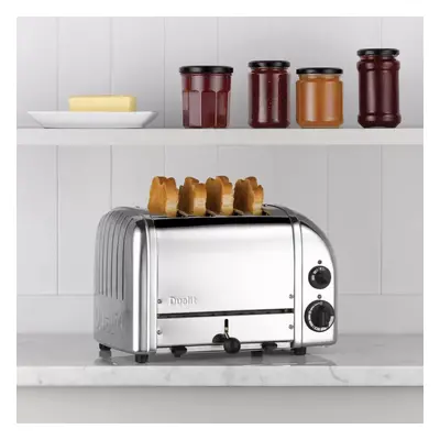 Dualit Classic Toaster Slot With Sandwich Cage, Polished Steel