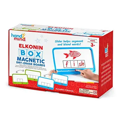 Elkonin Box Phoneme Magnetic Dry-Erase Board Set, Phoneme Frame Whiteboard With Built-in Slider 