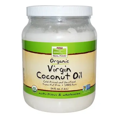 Now Foods, Real Food, Organic Virgin Coconut Oil, fl oz (1.6 L)