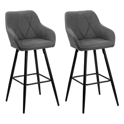 Set of Bar Chairs DARIEN Grey