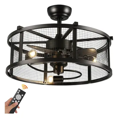 Metal Industrial Ceiling Fan Light