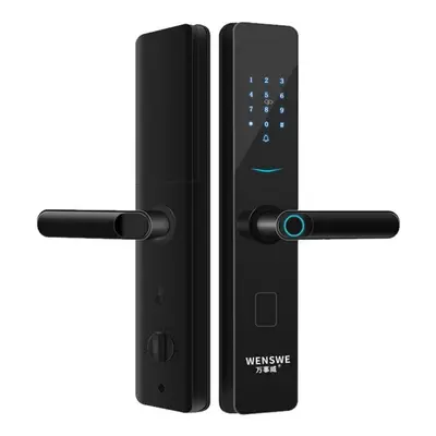 Aluminum Alloy Fingerprint Lock Household Anti-Theft Door Smart Lock With One Grip Electronic Co