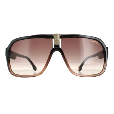 Carrera Sunglasses 1014/S R60 HA Black Brown Brown Gradient