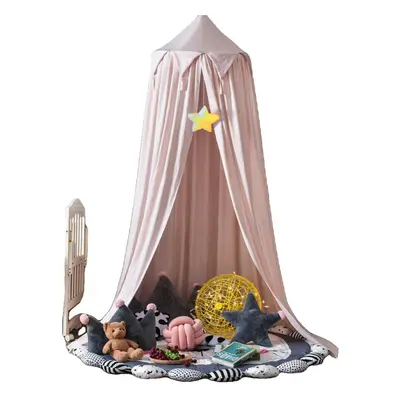 () Nordic Style Princess Kids Baby Bed Room Canopy Mosquito Net Curtain for Bedding Dome Tent