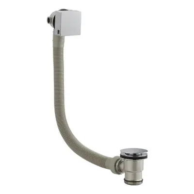 Modern Bathroom Square Bath Filler, 70mm x 600mm, Chrome