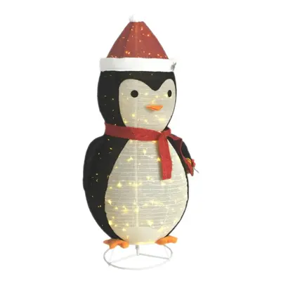 vidaXL Decorative Christmas Snow Penguin Figure LED Luxury Fabric 180cm Decor