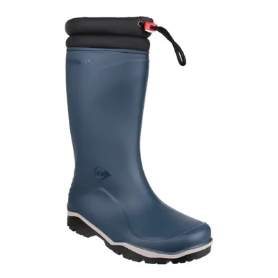 (47 EUR, Blue/Black) Dunlop Blizzard Unisex Mens Womens Wellington Boots