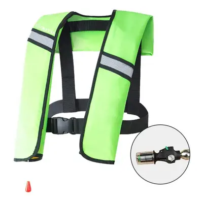 (Green, Manual) Inflatable Life Jacket Adult Vest