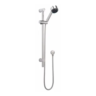 Round Slide Rail Shower Kit with Multi Function Head & Adjustable Brackets - Chrome