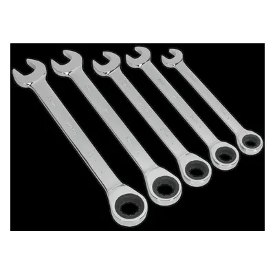 Combination Ratchet Spanner Set 5pc Metric