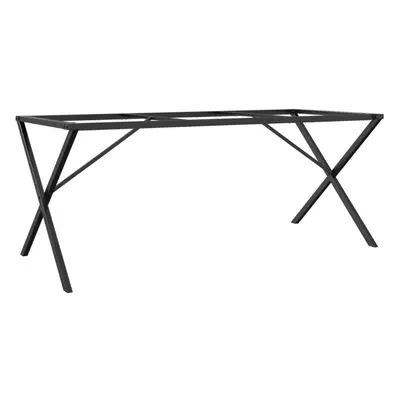 vidaXL Dining Table Legs X-Frame Desk Legs DIY Metal Furniture Legs Steel