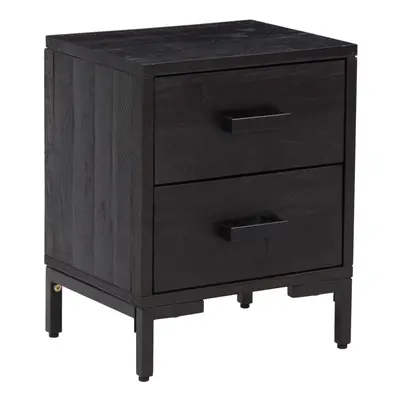 (black, x x cm/ pcs) vidaXL Solid Wood Pine Bedside Cabinets Bedroom Side Table Wooden Nightstan