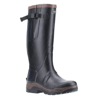 (7 UK, Black) Cotswold Unisex Adult Compass Rubber Wellington Boots