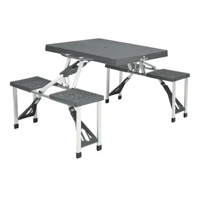 Easy Camp Toulouse Picnic Table with Seating Portable Folding Camp Furniture