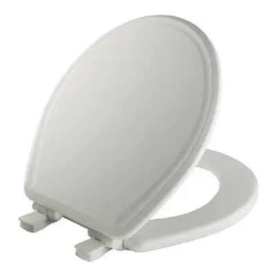 BEMIS MFG. CO. 47SLOW Toilet Seat, Whisper Close, Round, White - Quantity