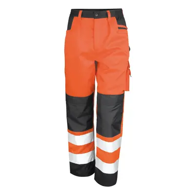 (XL R, Orange) Result Core Unisex Adult Hi-Vis Safety Cargo Trousers