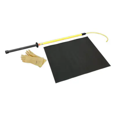 Personal Protection Kit - High Voltage Rescue Pole - Safety Gloves - Rubber Mat