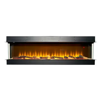 Adam Sahara Electric Inset Media Wall Panoramic Fire Inch 1500mm