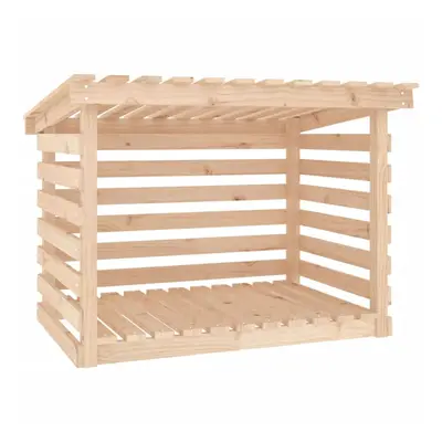 (Brown, x x cm) vidaXL Solid Wood Pine Firewood Rack Log Shed Multi Colours 108x73x108/79 cm