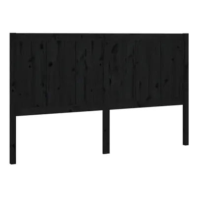 (black, 205.5 x x cm) vidaXL Bed Headboard Home Bedroom Decorative Bed Header Panel Solid Wood P